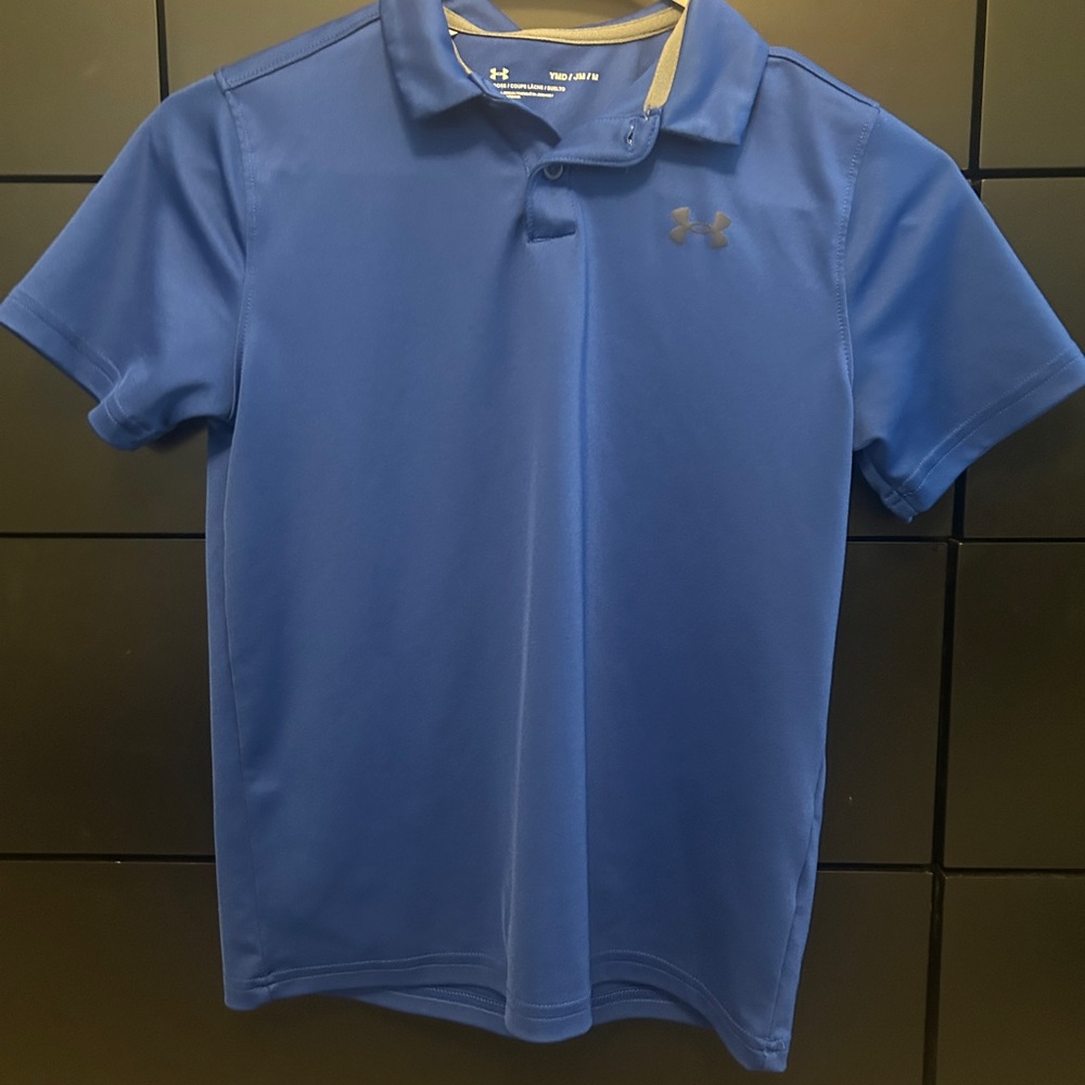 Under Armour Blue Polo Size Youth Medium